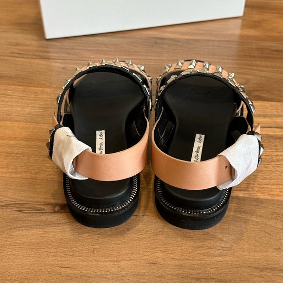 NWT & OTHER STORIES Tow Toned Studded Sandals Size 37/US 7 - Picture 4 of 5